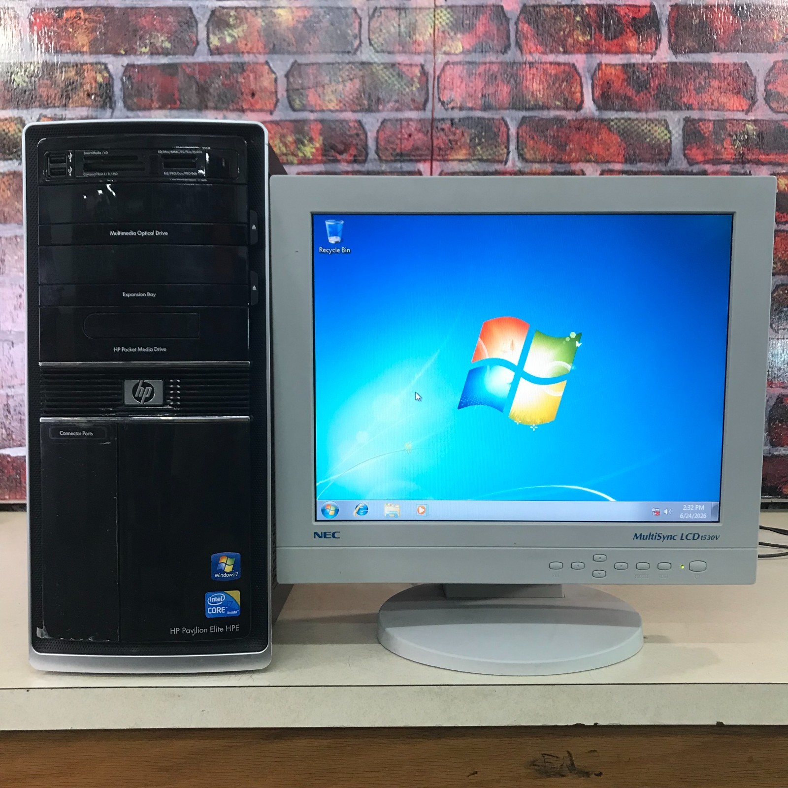 HP Pavilion Elite HPE PC Retro Gaming i7-870 2.93GHz 12GB RAM 1TB SSD Win 7 Pro