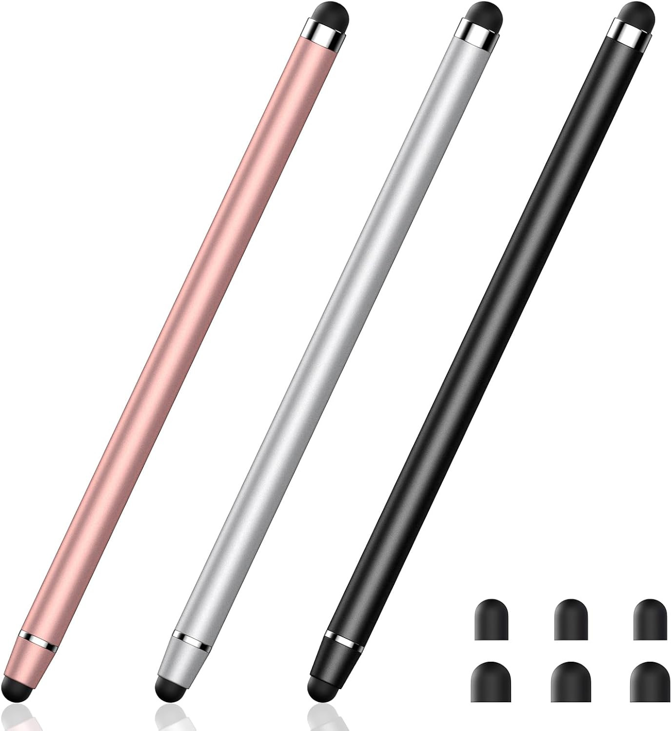 3PCS Stylus Pen Touch Screen Rubber Tip Styluses for Ipad Tablet Android Phone