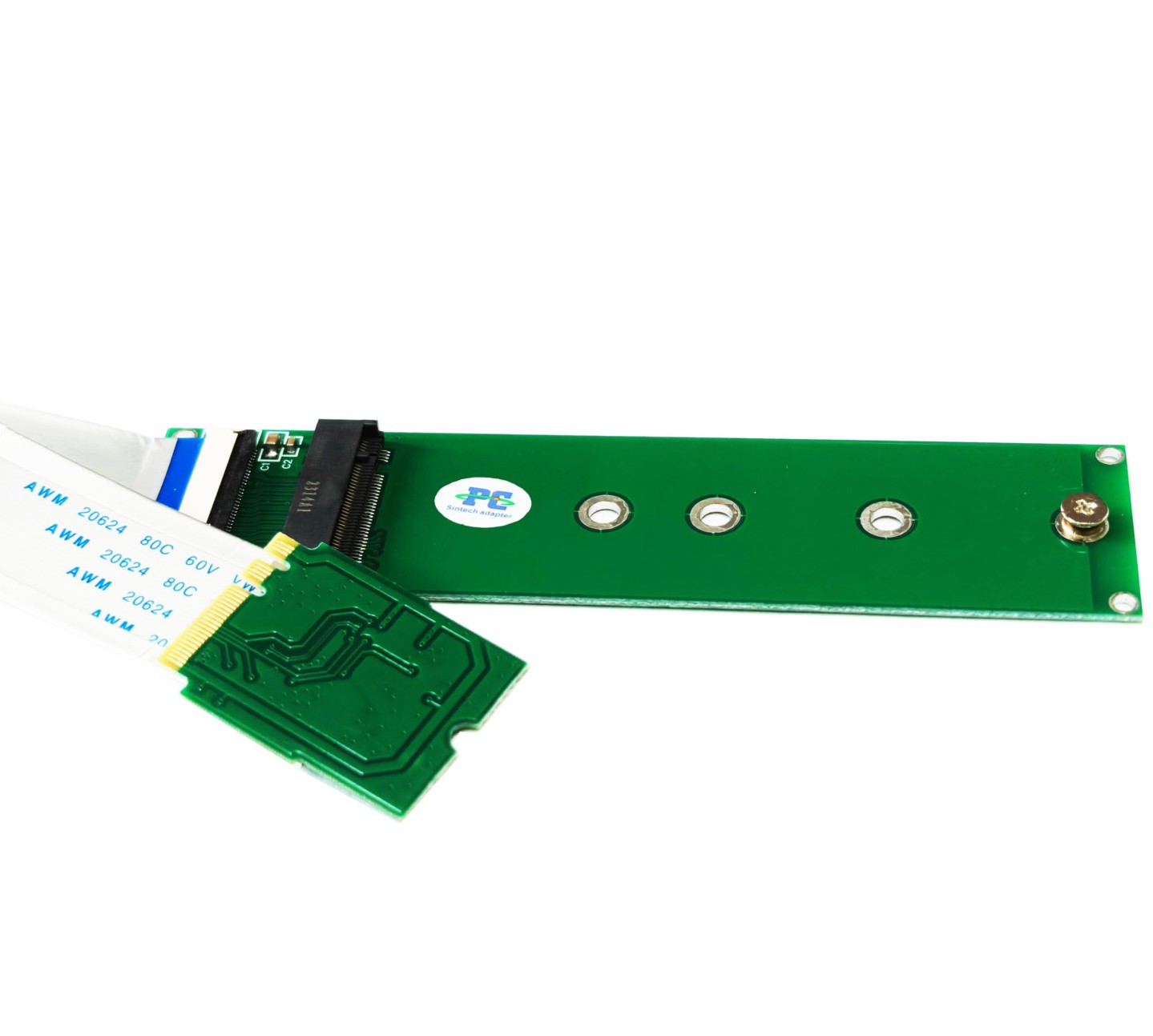 Sintech M.2 (NGFF) NVME SSD to M2 A/E Key Port with 20cm Cable (Only Provide PCI