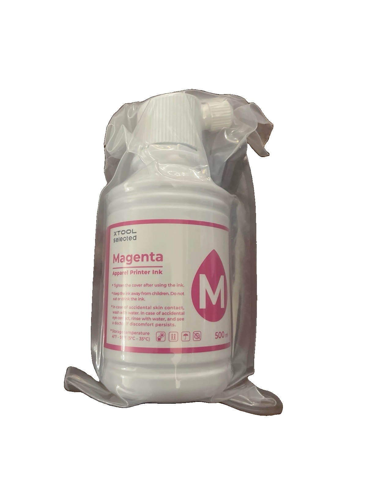 Magenta Bulk Refill Ink 500ml Bottle for All Inkjet Printers. Exp. 4/15/27. New
