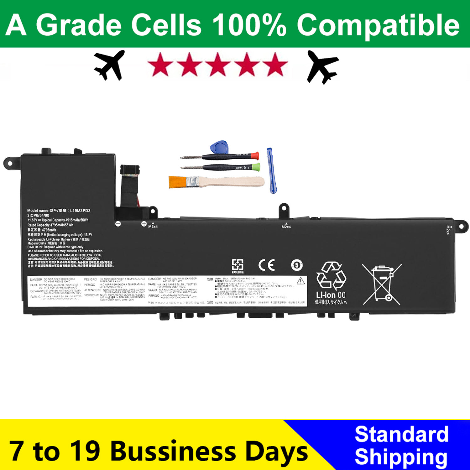 L19M3PD3 L19D3PD3 Battery For Lenovo IdeaPad S540-13API S540-13ARE S540-13IML