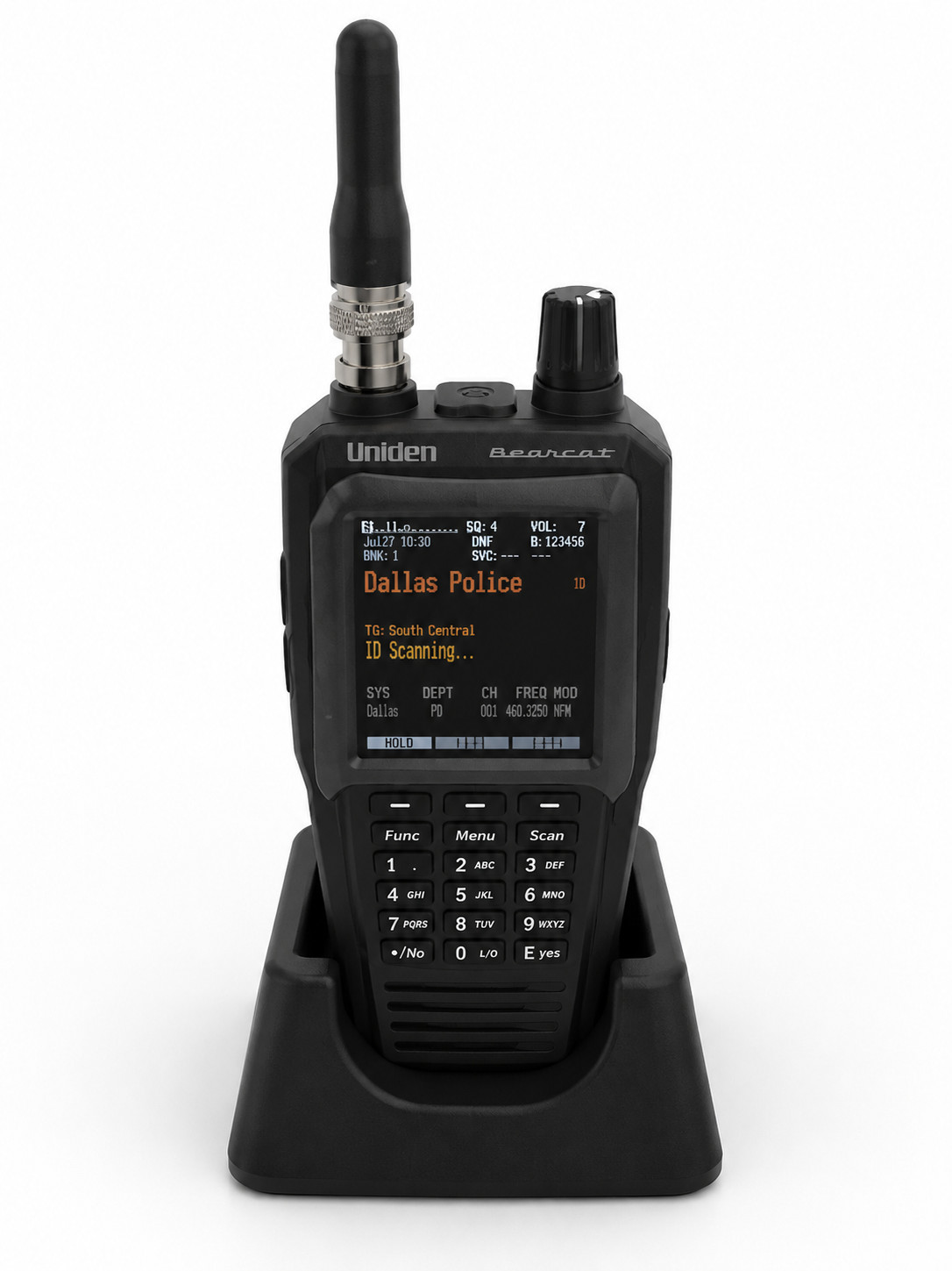 Desktop Stand for Uniden SDS100 Handheld Radio Scanner – Non-Slip Base