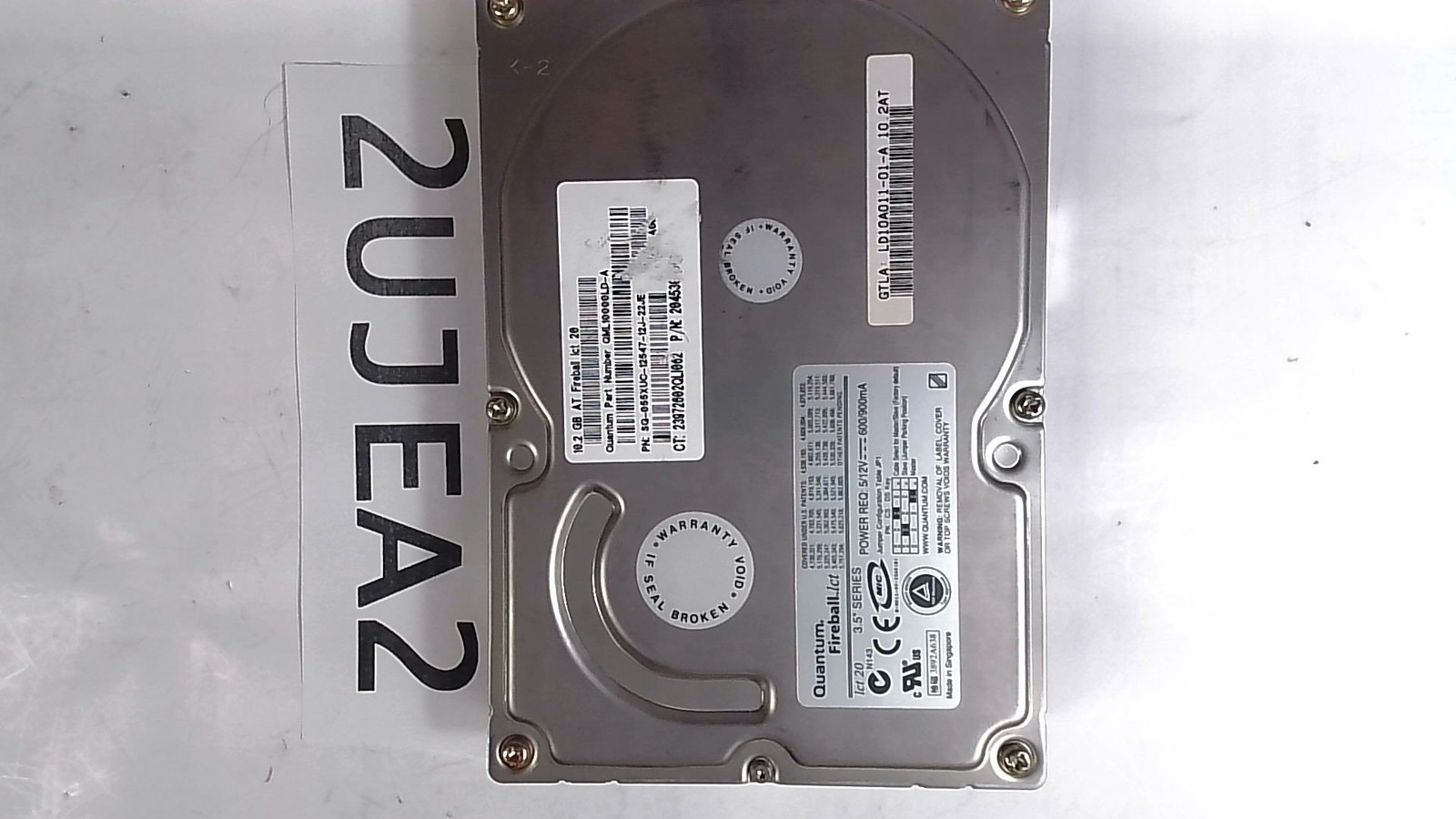 QUANTUM Fireball 10.2GB ATA 3.5 Inch Hard Drive LD10A011-01-A SG-055XUC