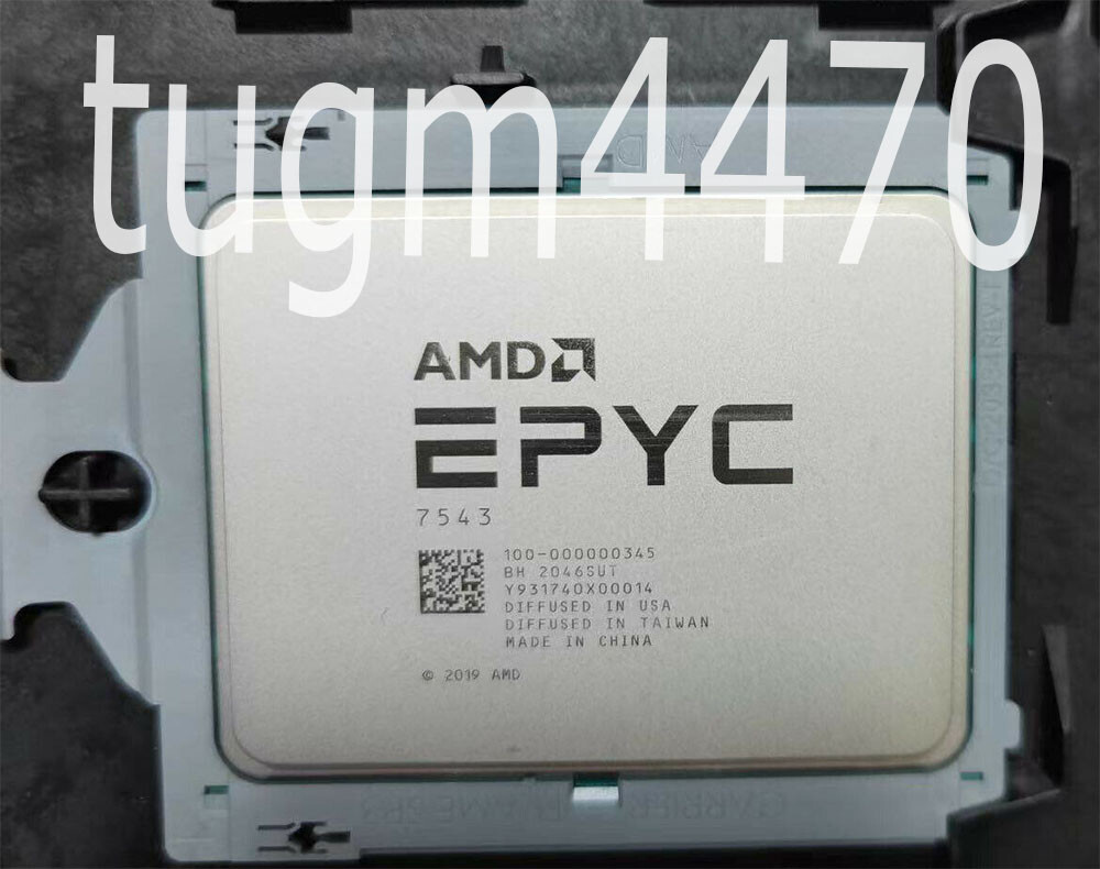 AMD EPYC 7543 Milan CPU processor 2.8GHz 32 core 64 thread L3 cache 225W