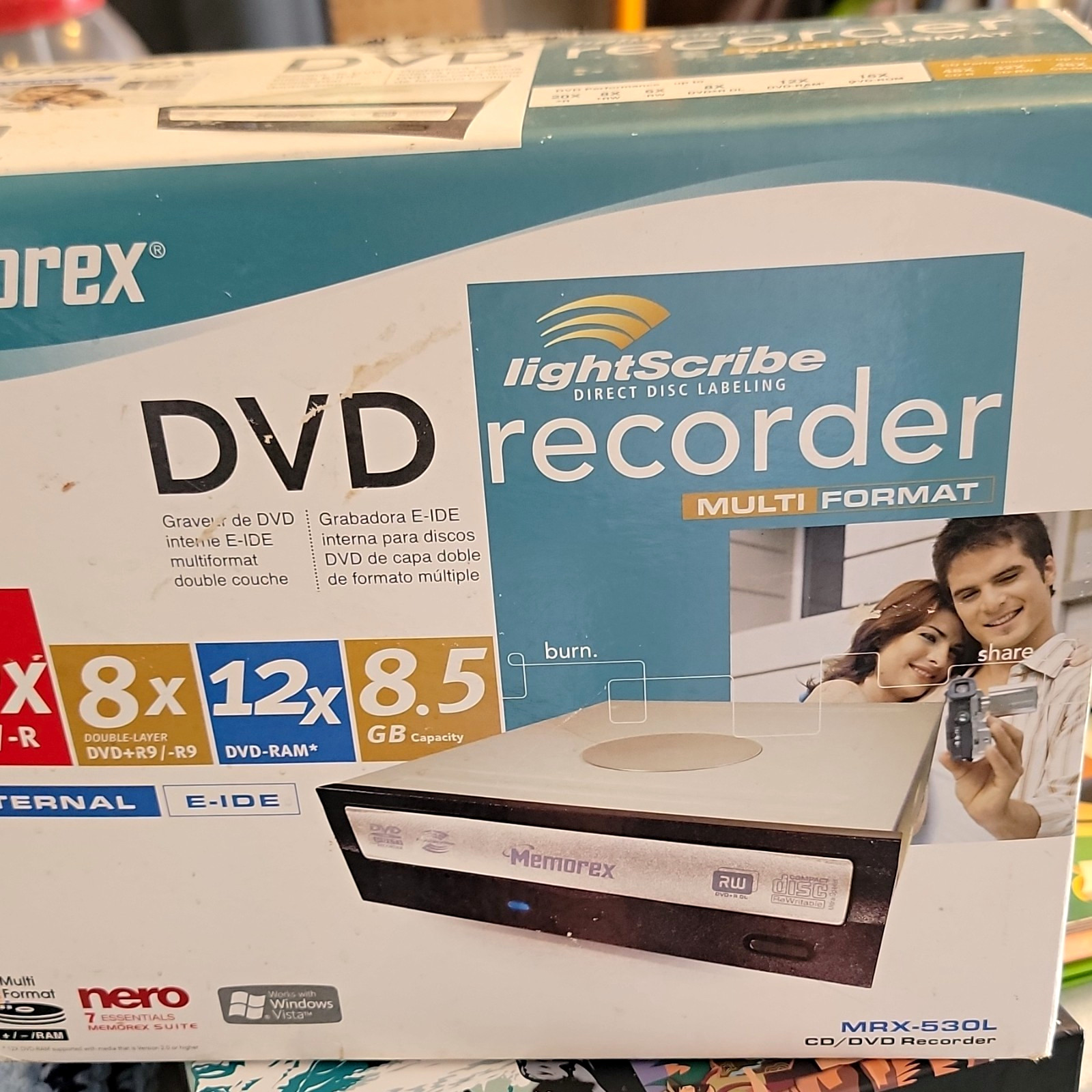 Memorex MRX-530L LightScribe 20x Internal 5.25" DVD Recorder E-IDE ATAPI