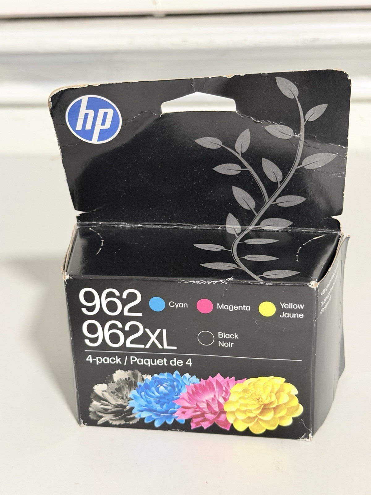 NEW Genuine HP 962XL Black & 962 Cyan Magenta Yellow Ink 4 Pack Exp 2028+