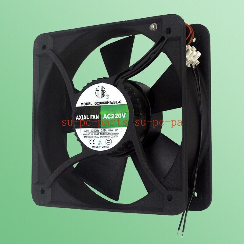 1PCS New G20060HA2BL-C Axial Fan AC220V 200*200*60mm 2-Wire 0.48A 65W