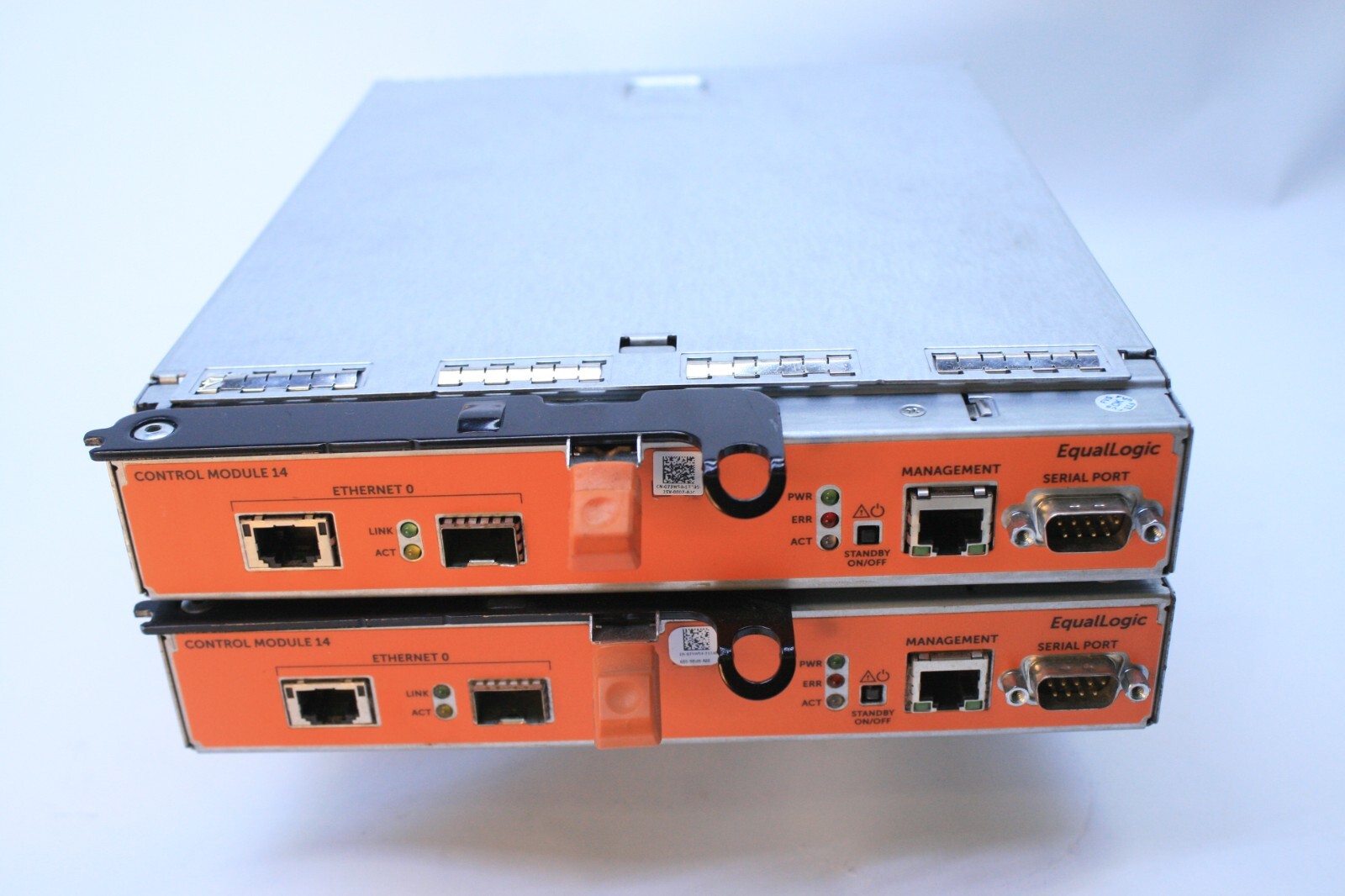 QTY-2 DELL 73W54 MODULE 14 ISCSI 10GB CONTROLLER E09M FOR EQUALLOGIC PS6110 (T7)