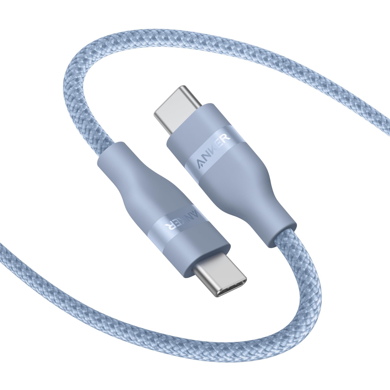Anker Nano USB C to C Cable, 240W Fast Charging Cable (Blue, 6ft, Blue
