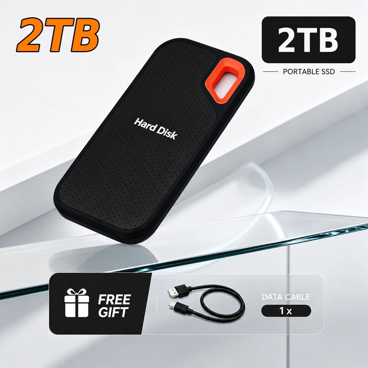 1,2,4,6,8TB, Portable SSD External Hard Drive Original Storage Device