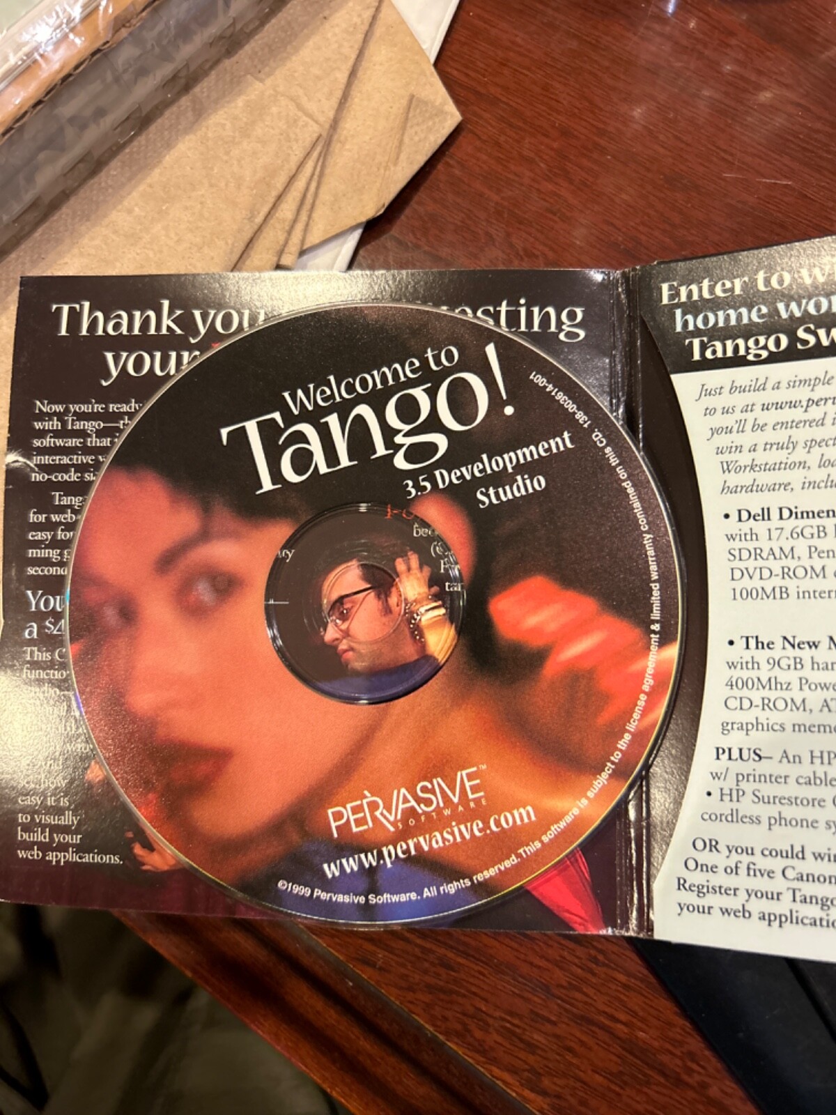 Brand New Unused Pervasive Software Tango 3.5 Development Studio  ~ CD-ROM