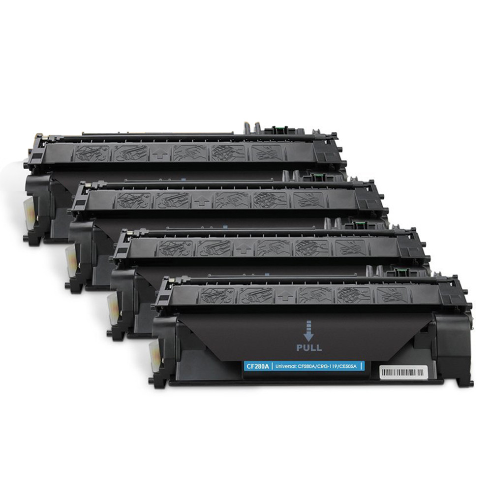 4PK CF280A 80A Toner Cartridge for HP LaserJet Pro 400 M401dn MFP M425dn P2035