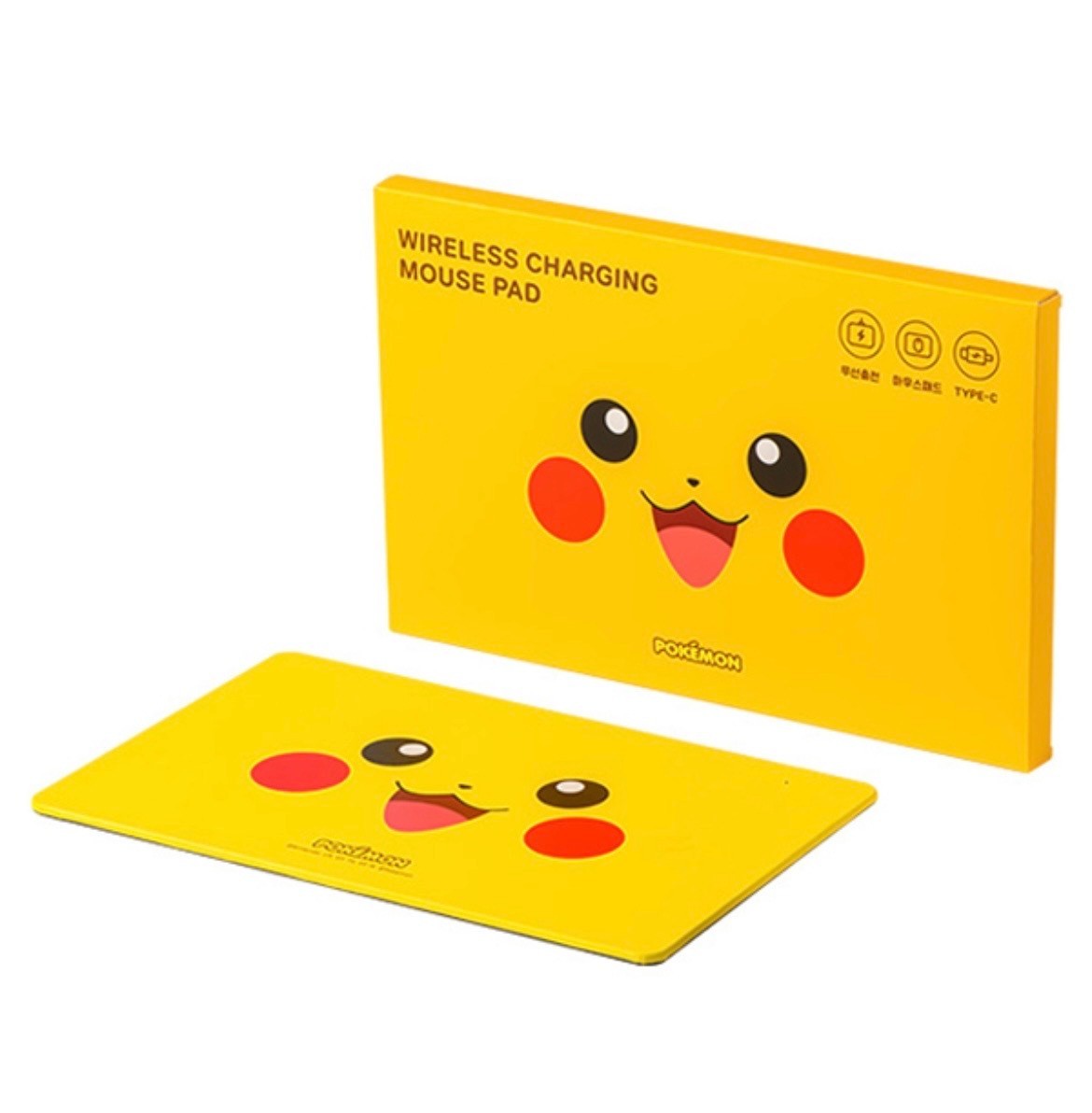 Pokemon Pikachu Wireless Charging Mouse Pad Official Licensed Korea Exclusive 