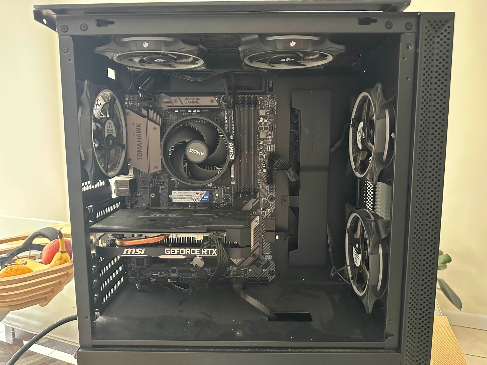 RBG Gaming PC Computer RTX 2060 Ryzen 5 3600 NO RAM 1TB M.2 + 500GB ssd 