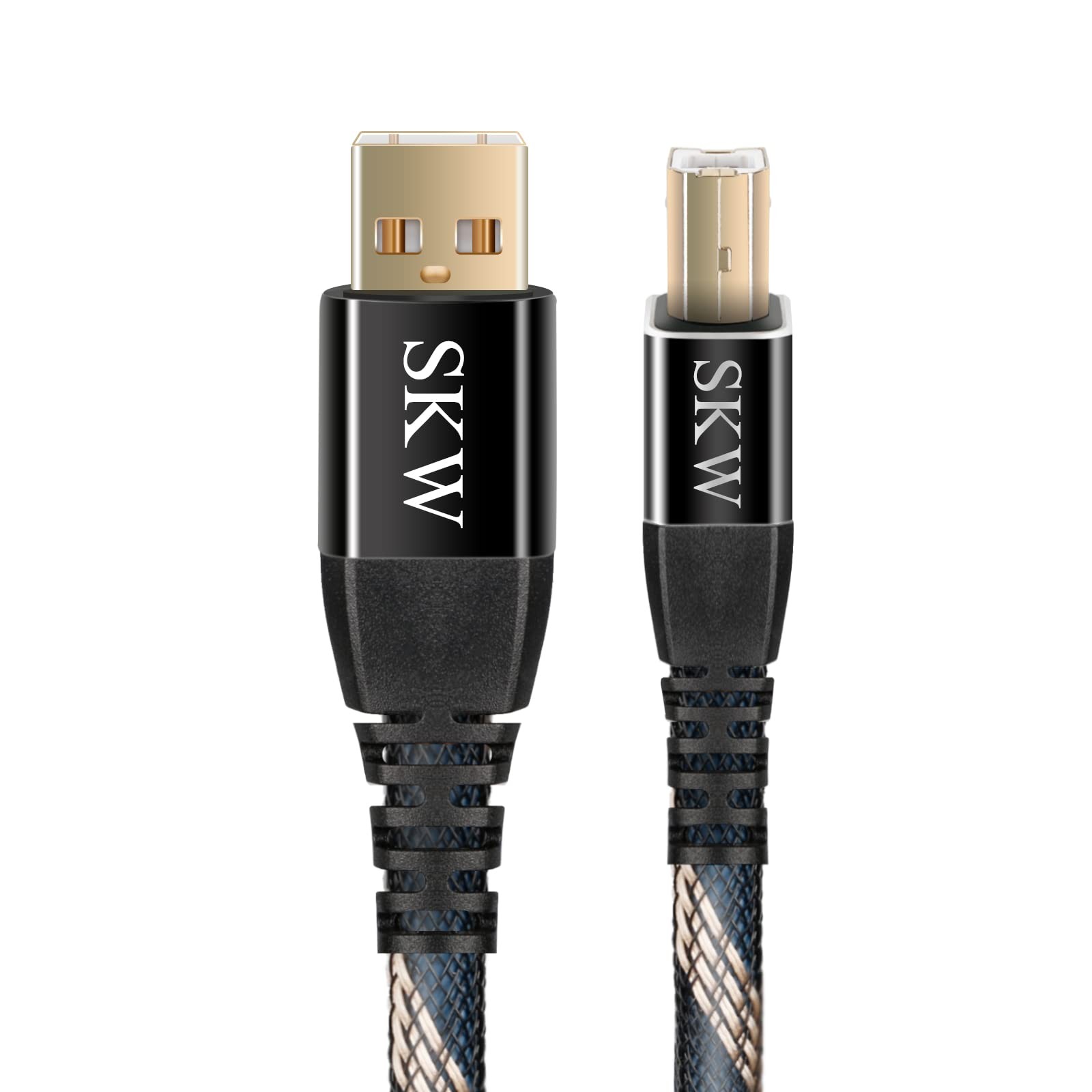 SKW Audiophiles USB 2.0 DAC Audio Cable Type 3.2 ft (1 m), A to B 