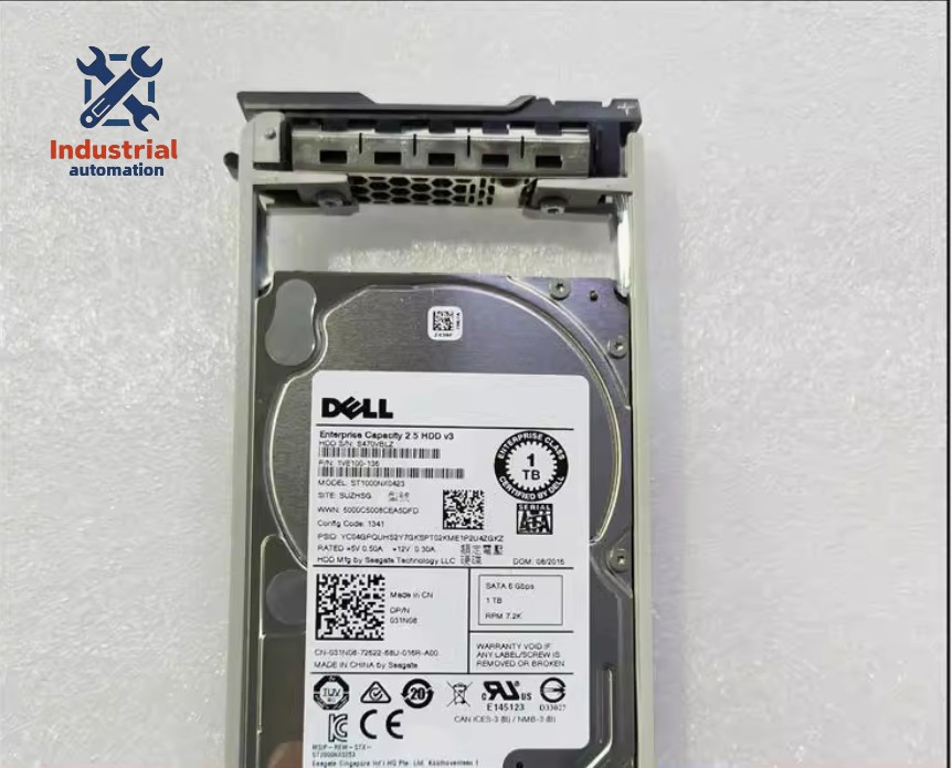 New Dell Hdd 1TB 7.2K 512n SATA 2.5" 6Gbps HDD 31N08 031N08 ST1000NX0423 w/tray