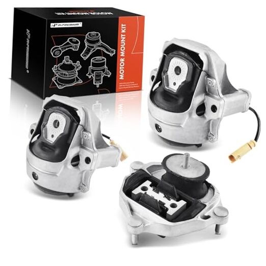  3PCS Engine Motor Mount and Transmission Mount Set Compatible with Audi A4 