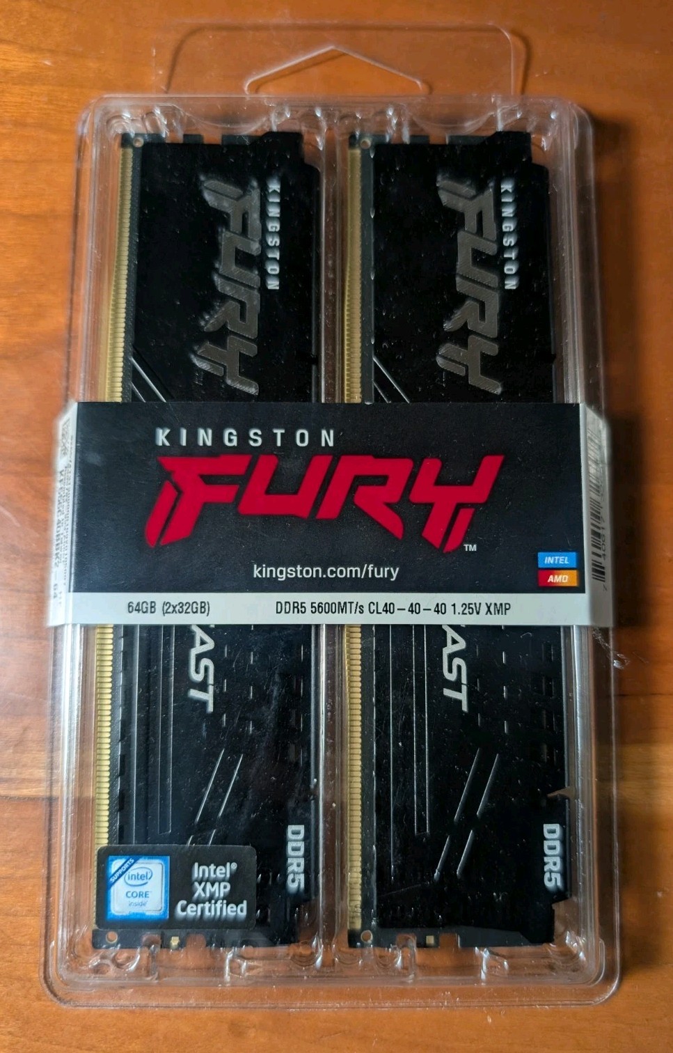 NEW SEALED Kingston FURY Beast 64GB (2x32GB) DDR5-5600 CL40 KF556C40BBK2-64