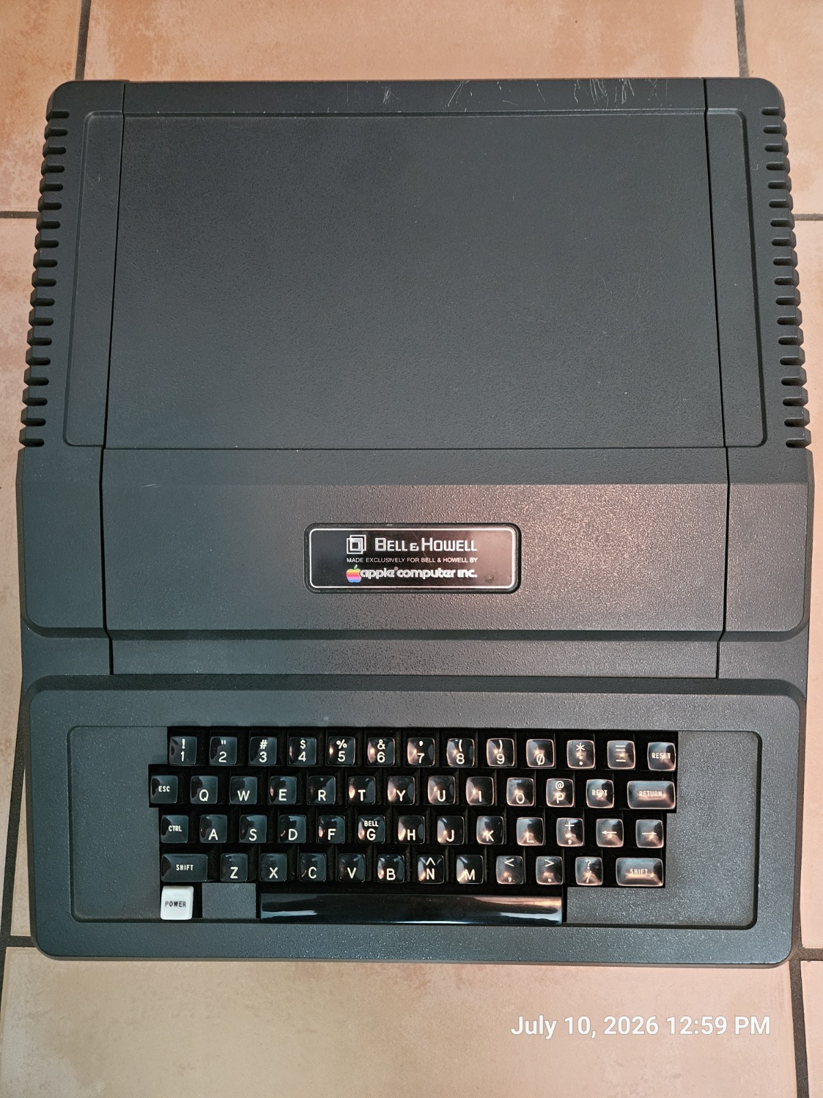 Bell & Howell Apple II Plus A2S1016B • 64KB RAM • Language Card • Black Case
