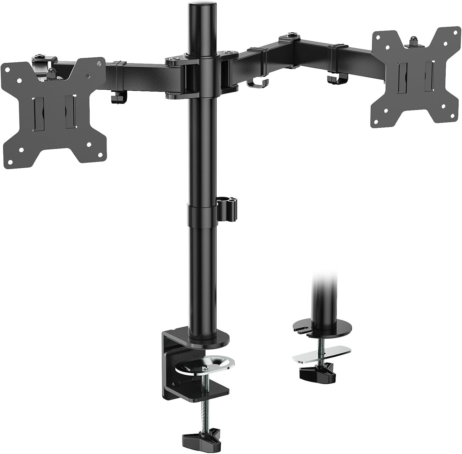 WALI Dual Monitor Desk Mount, Monitor Stand for 2 Monitors Up to 27inch Each