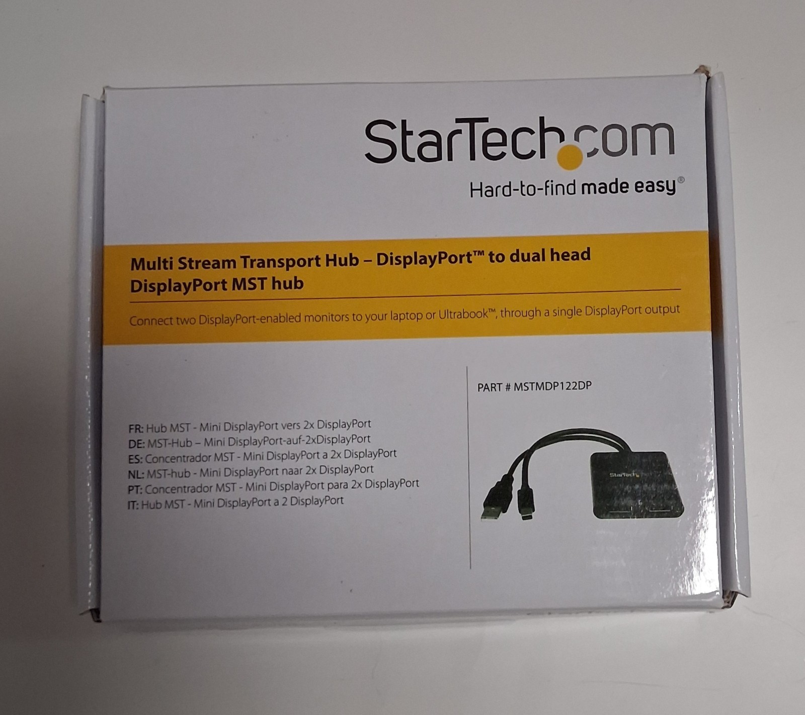 StarTech.com Mini DisplayPort to Dual DisplayPort MST Hub