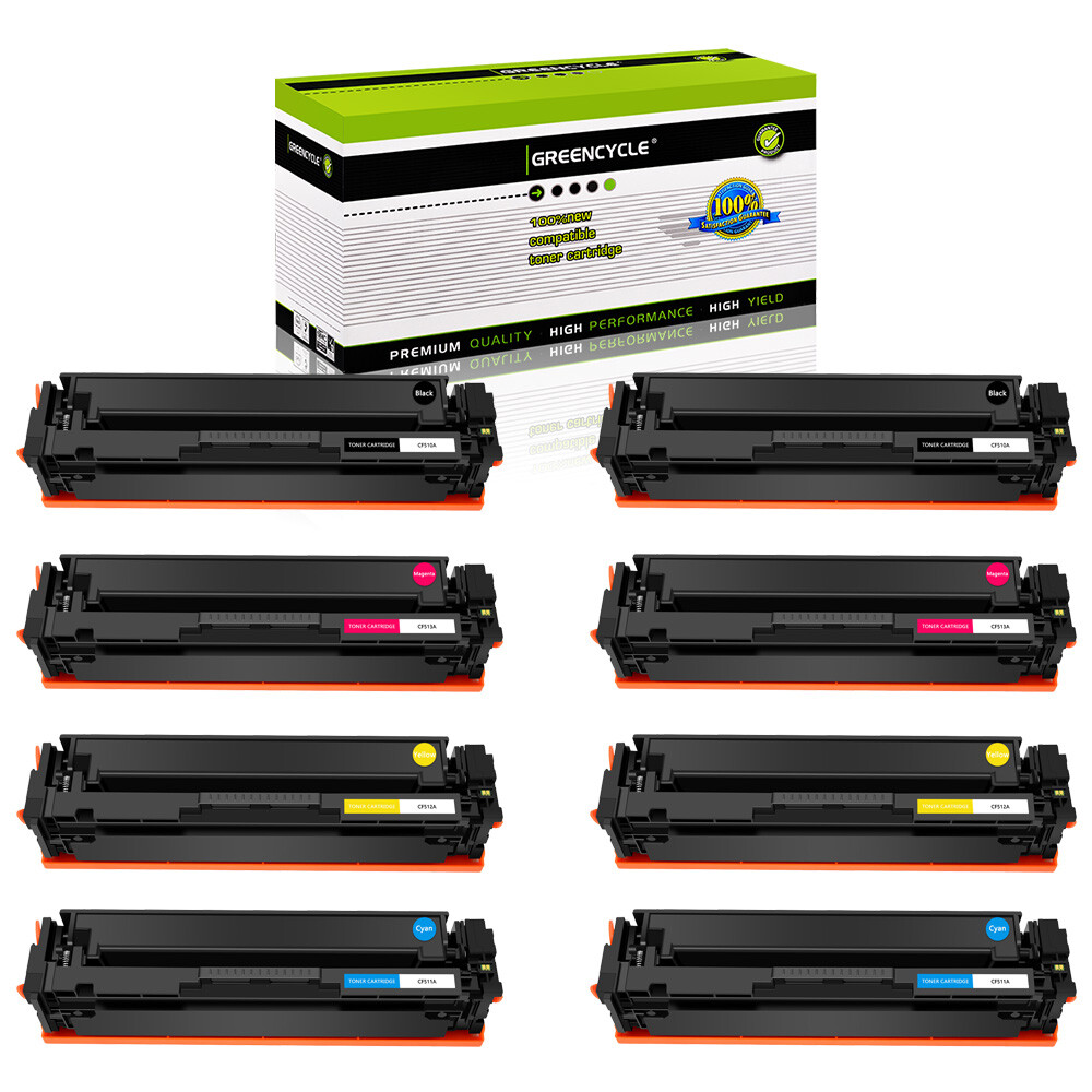 8PK Toner Set fit for HP 204A Color LaserJet Pro MFP M180nw M181fw M154nw CF510A