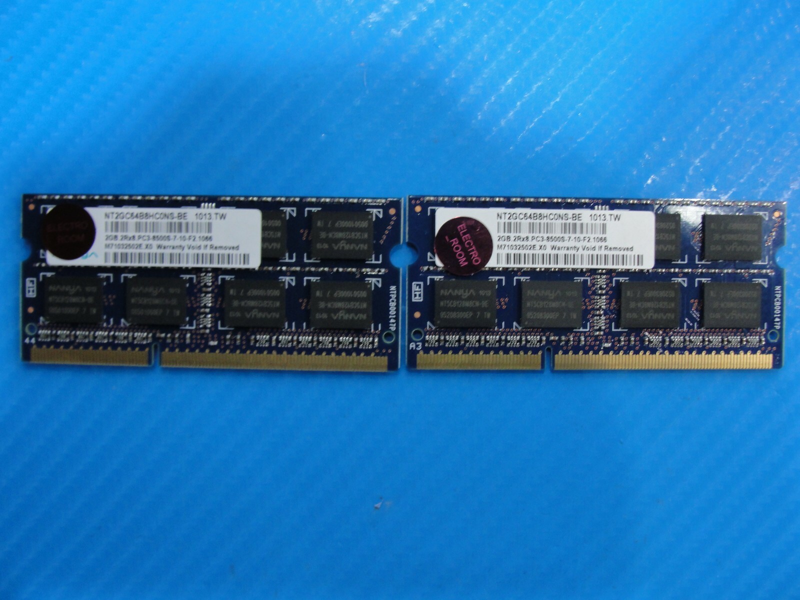 Sony PCG-61611L SO-DIMM Nanya 4GB 2x2GB Memory PC3-8500S NT2GC64B8HC0NS-BE
