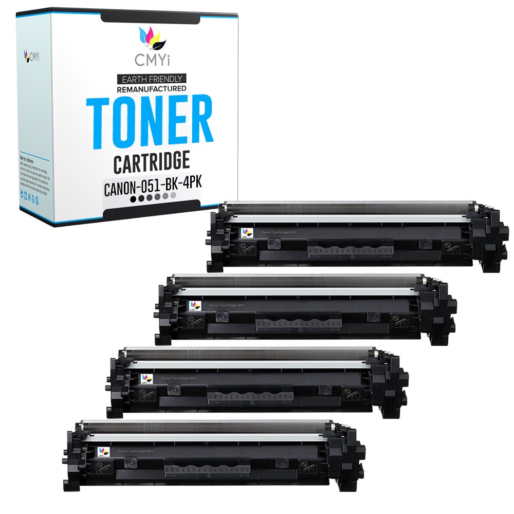 CMYi 4PK Replacement 051 Toner Cartridges for Canon imageCLASS MF269dw LBP162dw