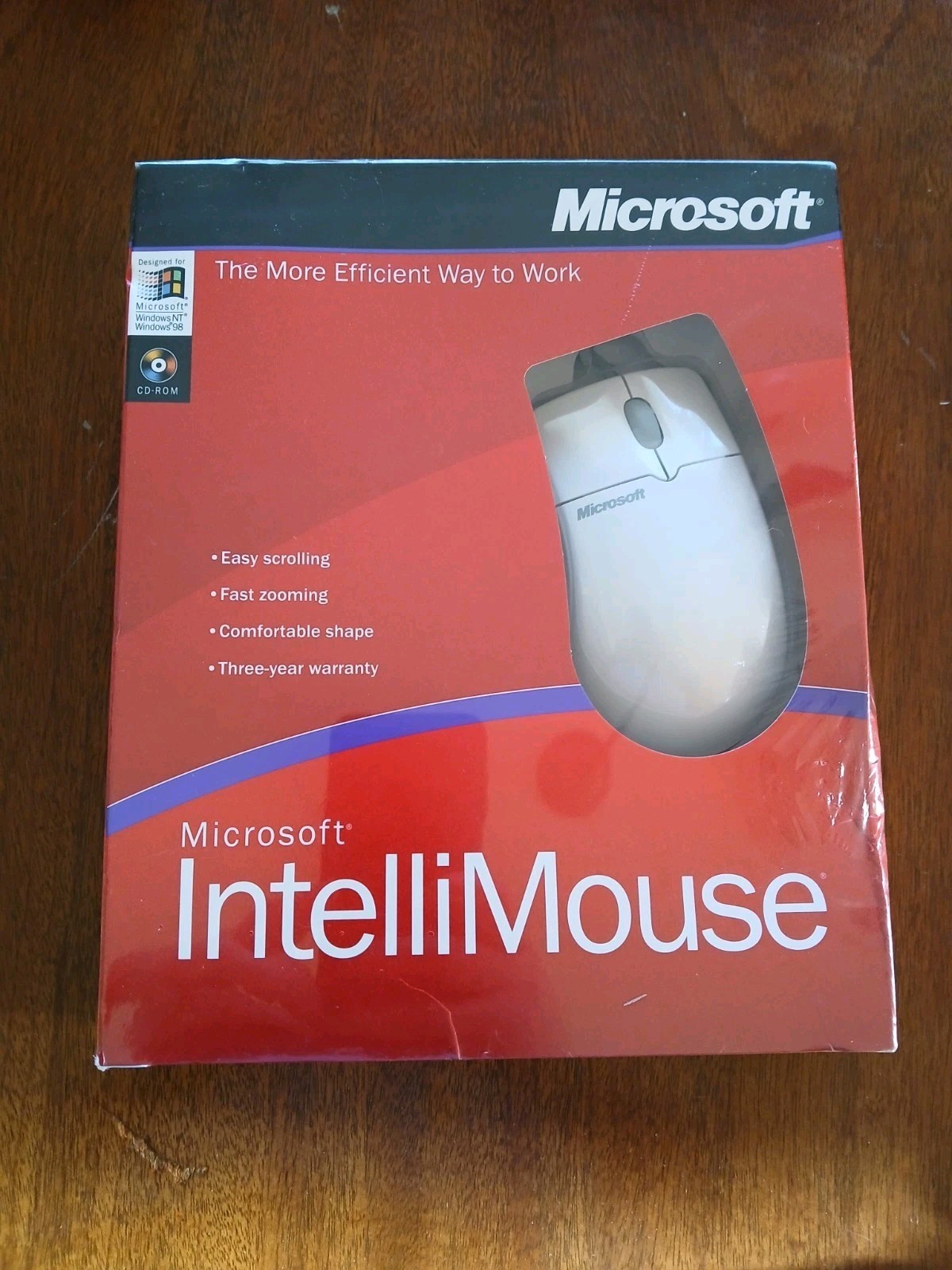 Vintage Microsoft Intellimouse SER&PS/2 # X04-75661 New Sealed In Box