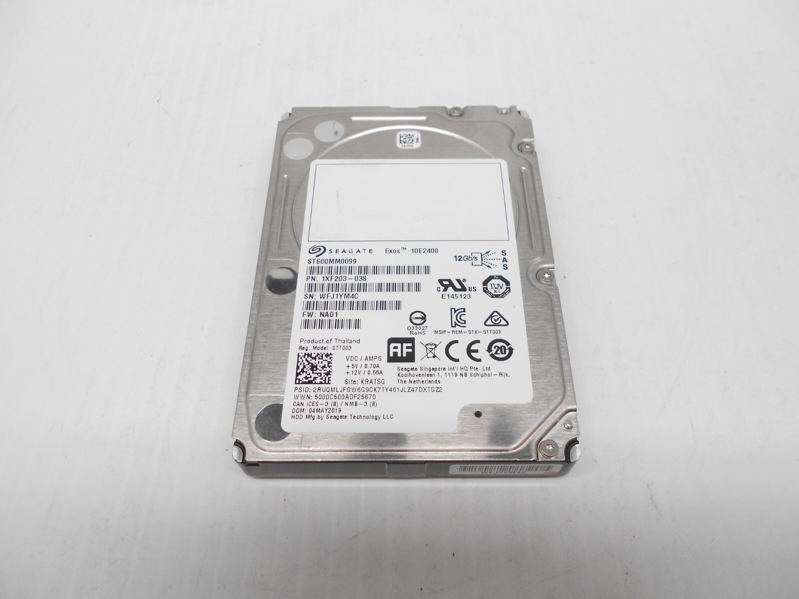 Seagate 600GB 10K 2.5" 12Gbps 12G 12gb SAS server Hard Drive ST600MM0099 HP Dell