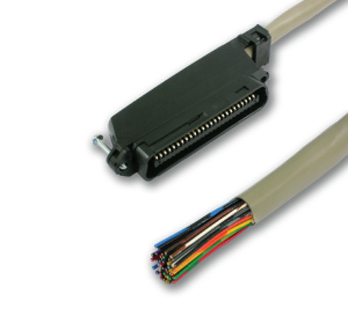 25 Pair Telco Amphenol CAT3 Trunk Cable 50-Pin Male to Blunt - PBX AMP RJ21 6ft