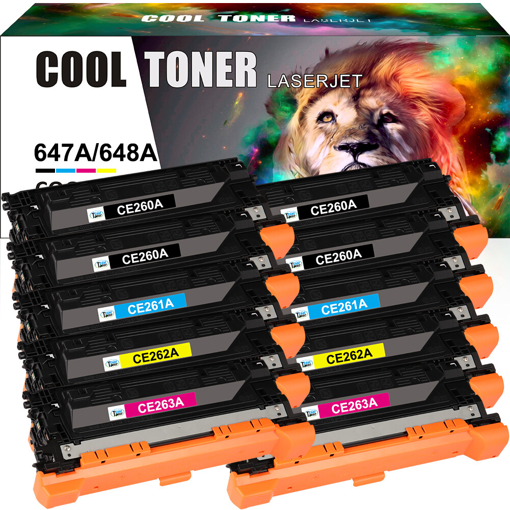 10PK CE260A Toner Set for HP 647A Laserjet CP4025n CP4025dn CP4525xh CP4525dn