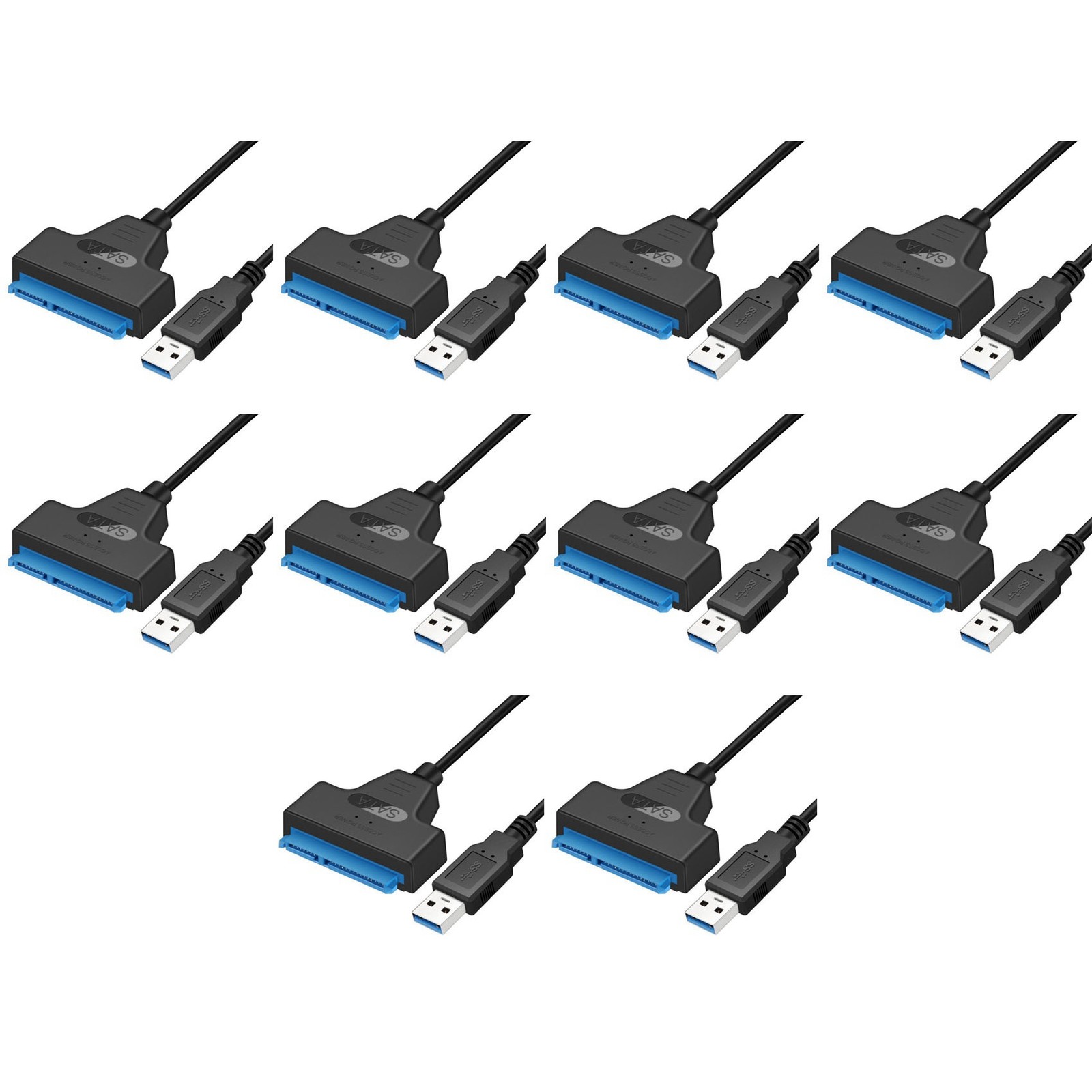10X USB  Cable  3 to USB 3.0 Adapter USB  Adapter Cable Support 2.5 Inches4910