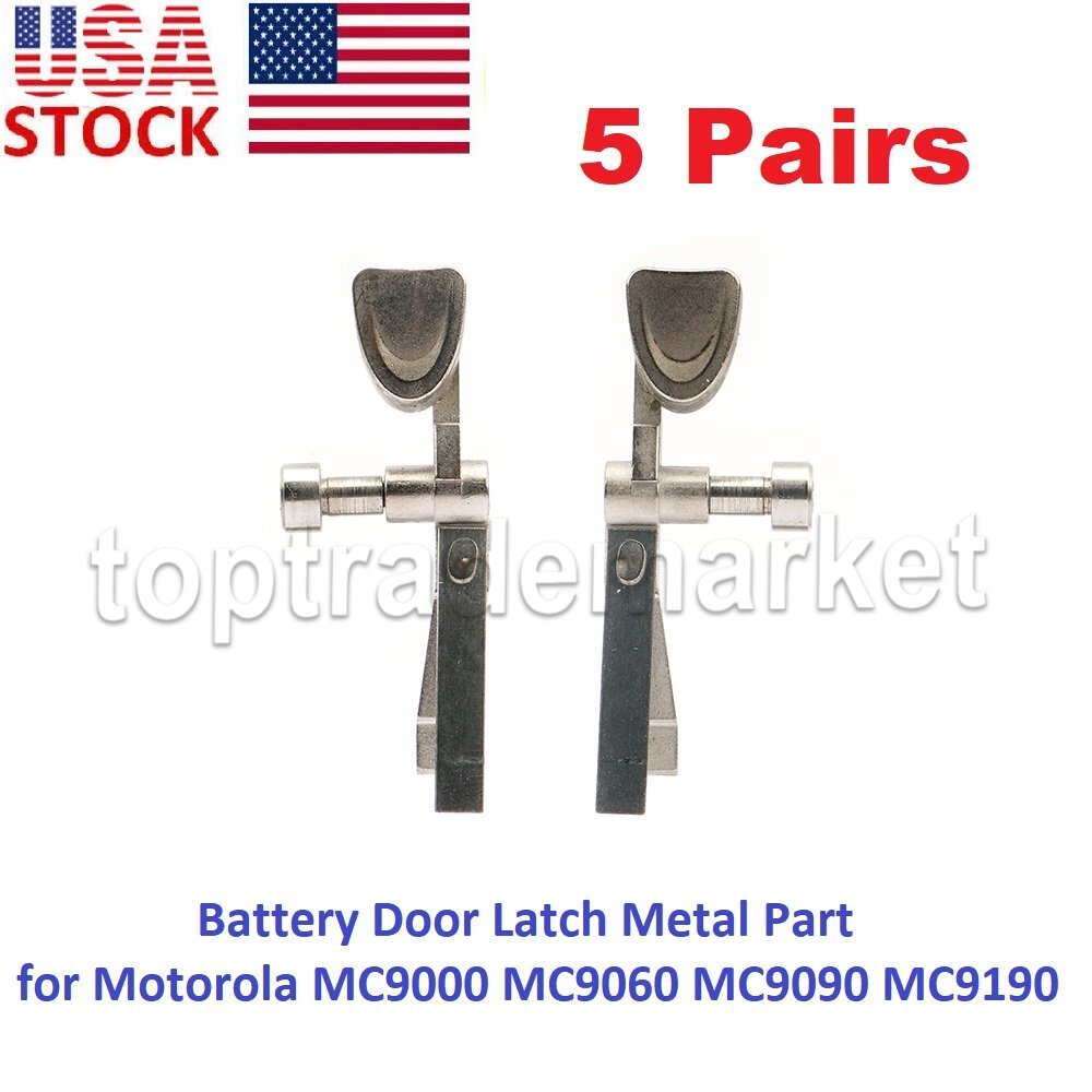 5 Pair Battery Door Latch Metal Part for  MC9000 MC9060 MC9090 MC9190 US