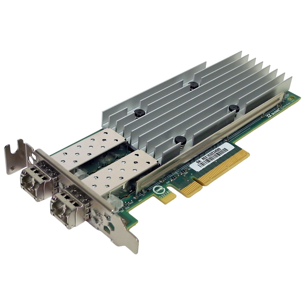 QLogic QL41132HLCU 2-Port 10Gb SFP+ Server Adapter PCIe 3.0 x8 + 2x GBICs LP