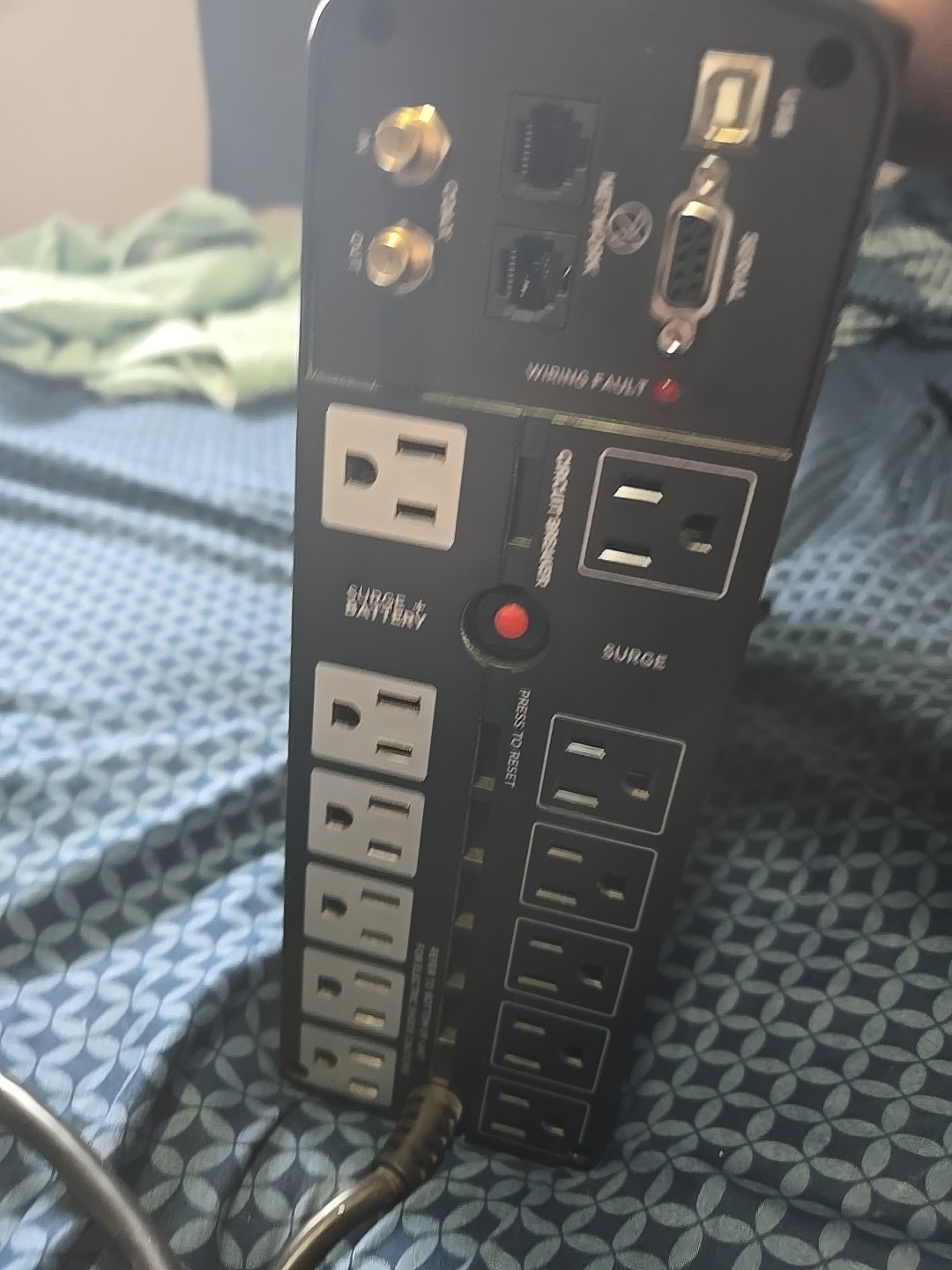 CyberPower Intelligent LCD UPS 1500 VA MODEL:BRG1500AVRLCD Battery Backup Power