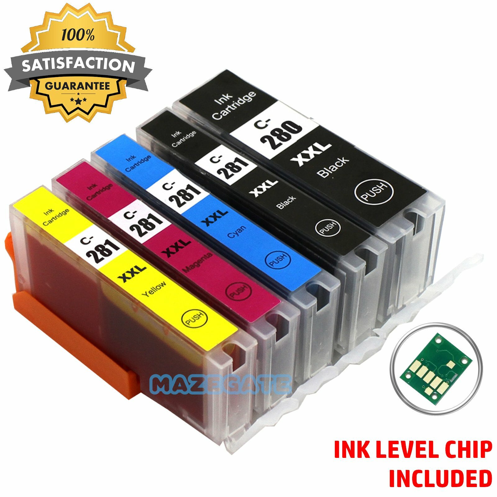 PGI-280XXL CLI-281XXL Ink Cartridges for Canon PIXMA TS6120 TS6220 TS8120 TR7520
