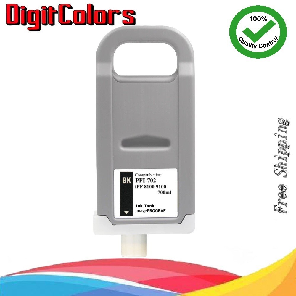 PFI-702  Black Ink Cartridge for Canon ImagePrograf 8100 9100 PFI702BK