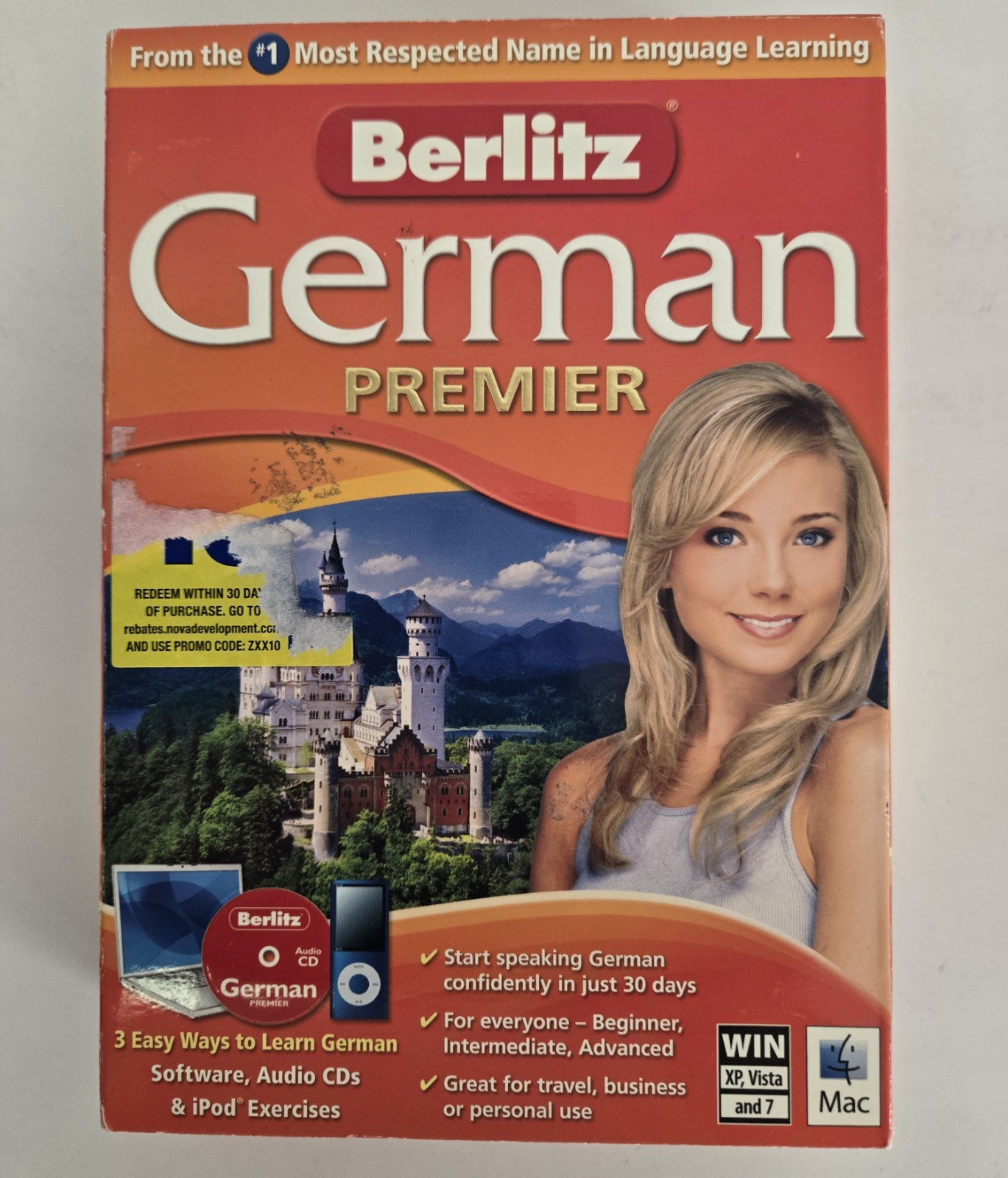 Nova Berlitz German Premier (PC/Mac-CD) New in Sealed Box