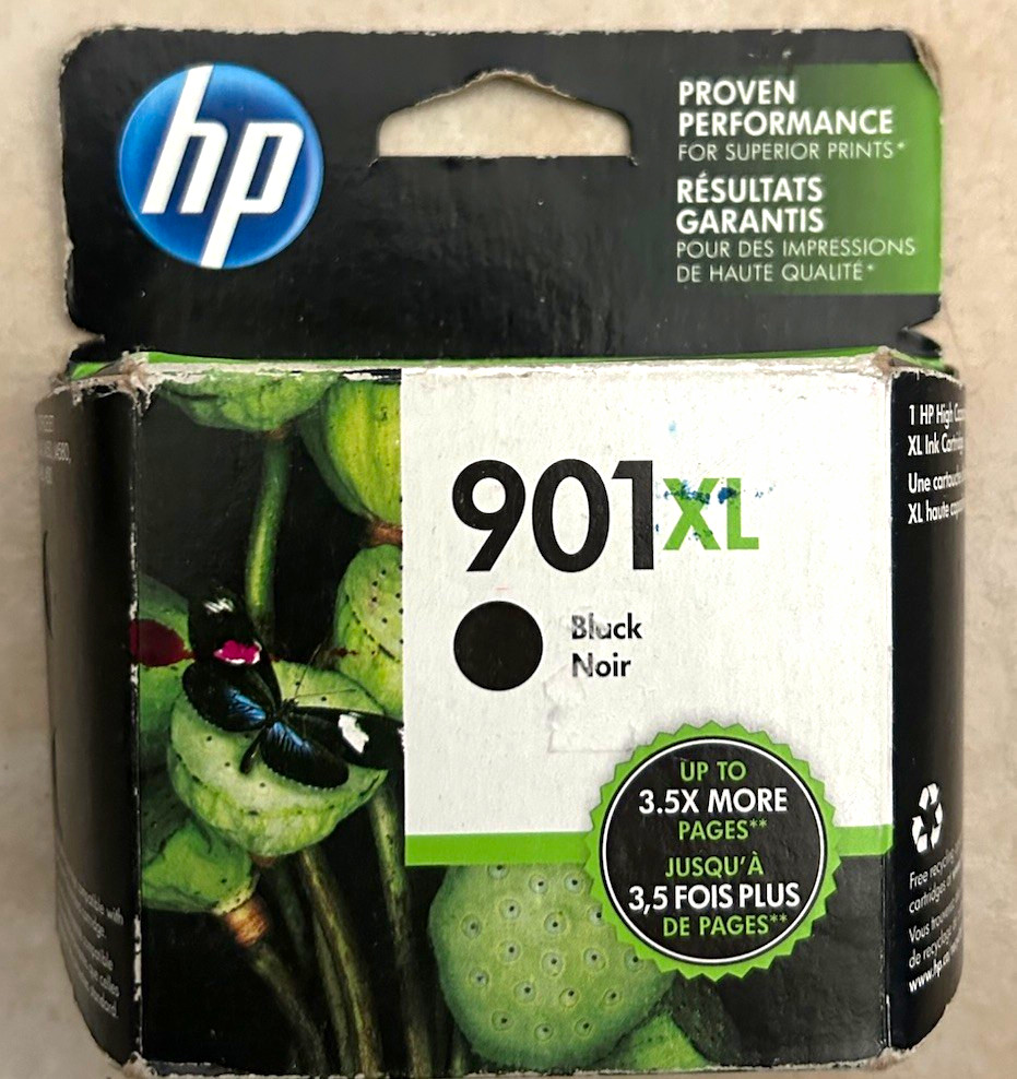 HP 901XL Genuine Original Black Inkjet Ink Cartridge - Compatible For HP