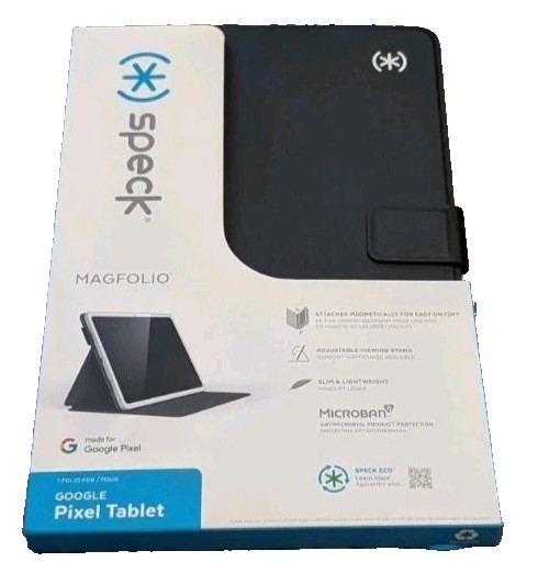 NEW Speck - Google Pixel Magfolio Tablet Case - Black/White