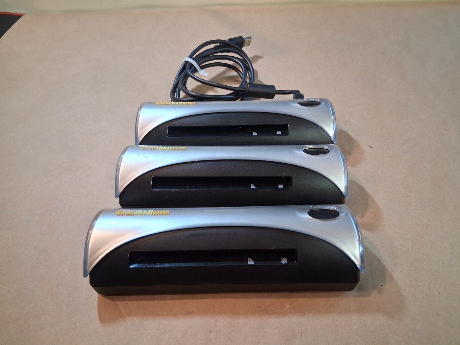 Acuant Card Scanning Solutions ID Card Scanner ScanShell 800NR Lot of 3