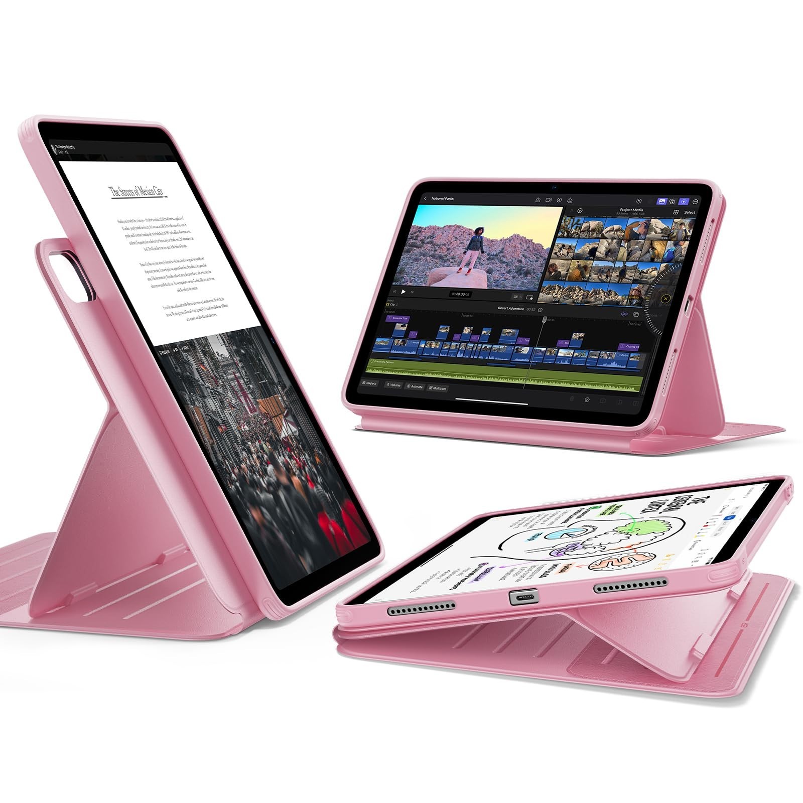 ESR for iPad Air 11 Inch Case M4/M3/M2 (2026/2025/2024), iPad Air 5th/4th Gen Ca