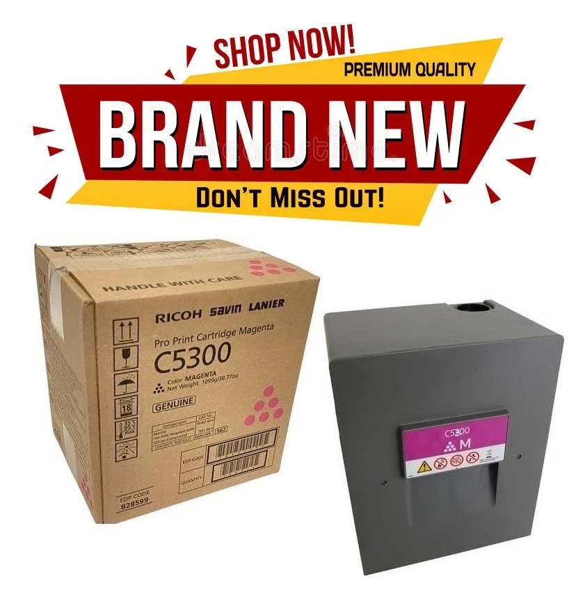 New Genuine Ricoh 828599 Magenta Toner Cartridge 26K Yield OEM ,