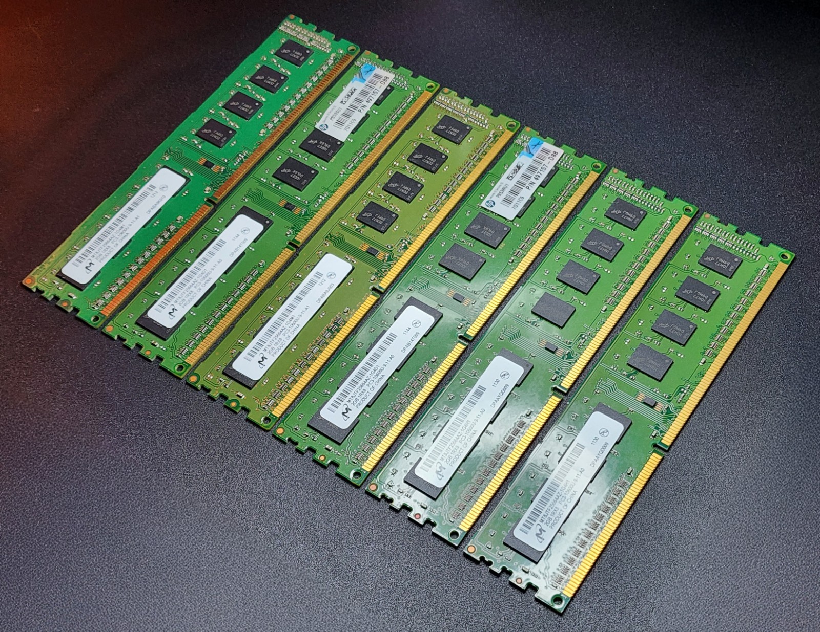 12GB (6x2GB) Micron DDR3 1333MHz PC3-10600U Desktop RAM MT8JTF25664AZ 1Rx8/Used