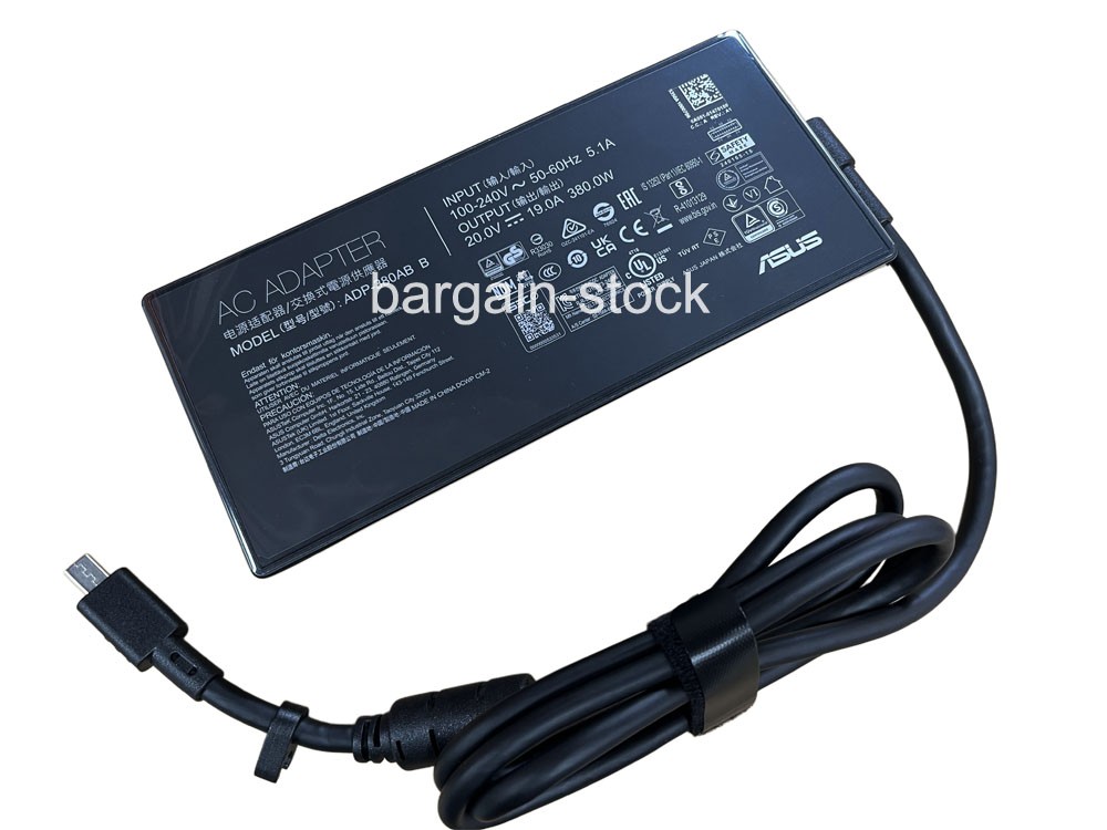 Original 380W AC Adapter Charger For 2025 ASUS ROG Strix SCAR 18 G835LX Gaming