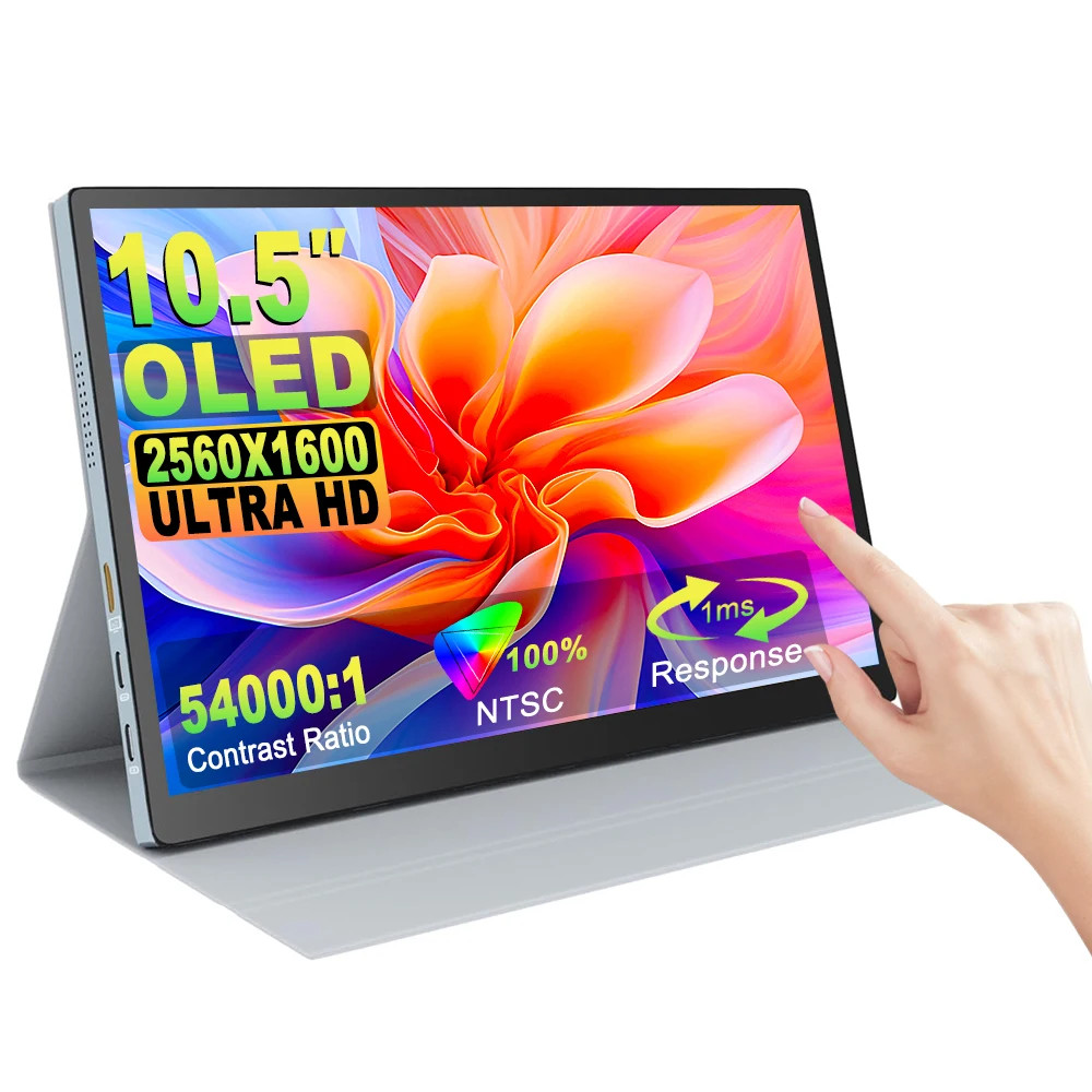 OLED 2.5K Portable Monitor Touchscreen 10.5″ 2560x1600 High-end fr Laptop Gaming