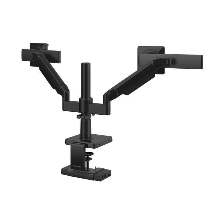 Humanscale M/Flex M21 Dual Monitor Arm with Integrated USB-C Power Hub – Black