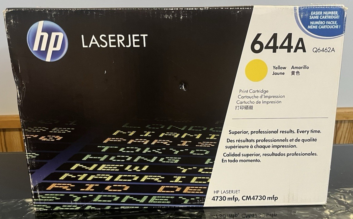 Genuine HP LaserJet Q6462A / 644A Yellow Toner for CM4730 mfp