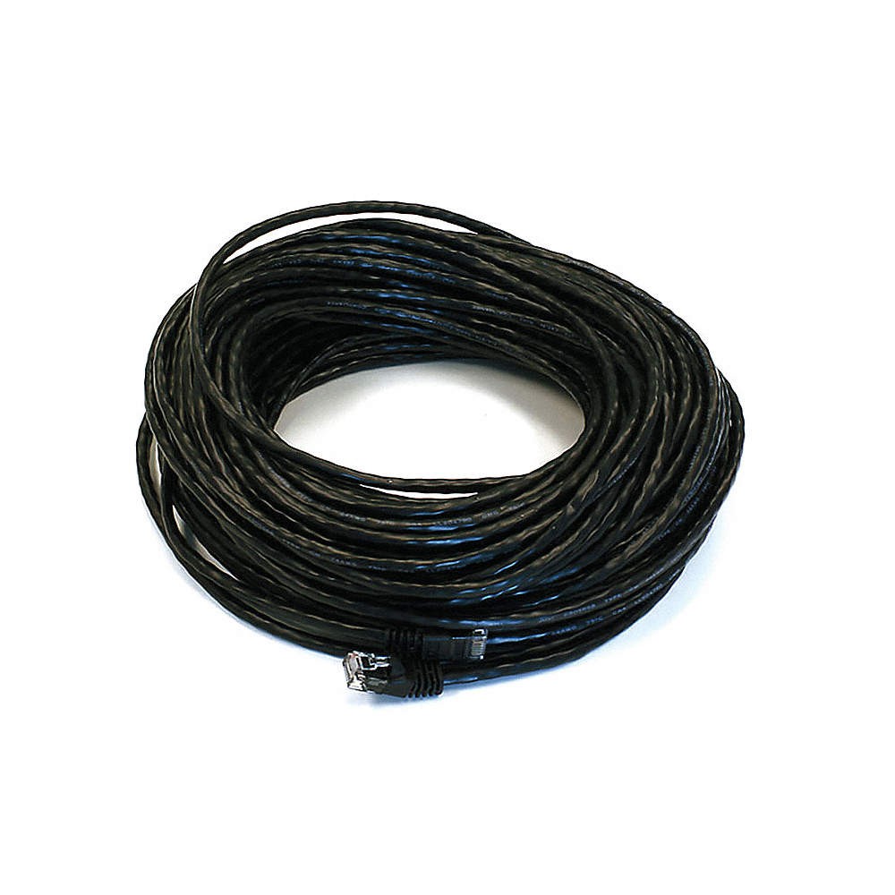 MONOPRICE 2329 Patch Cord,Cat 6,Booted,Black,100 ft. 5XFL0